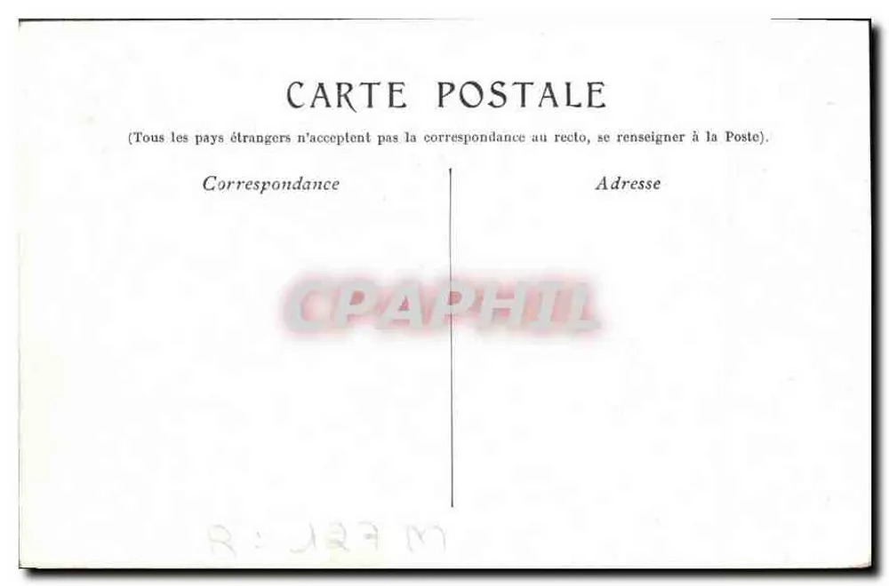 MARSEILLE — Hotel das Postas — Graphphil - Verso