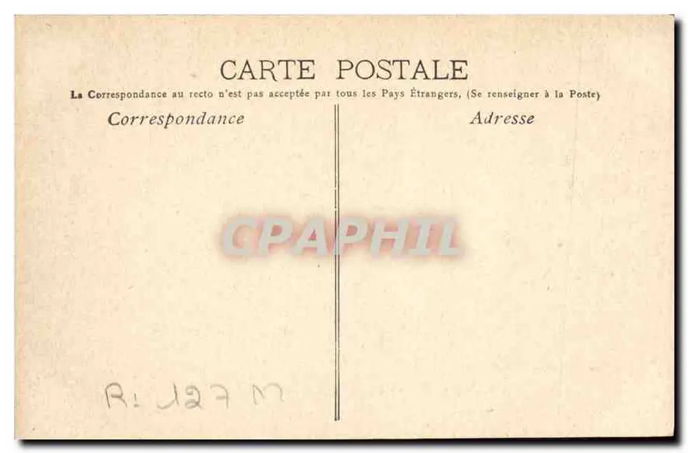 Marselha — O Palácio de Justiça — Magasin Général - Verso
