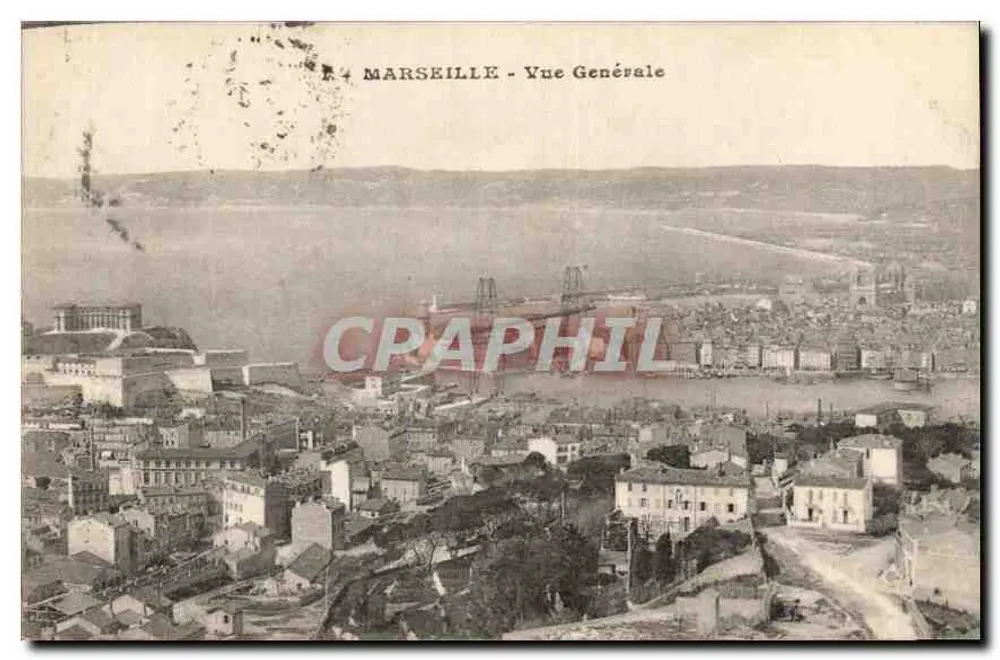 Marseille - Widok ogółem — wydawca nieznany, numer serii nieczytelny - Awers