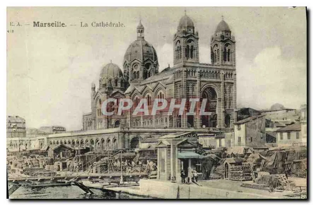 Marseille — A Catedral — E.A. n° 418 - Frente