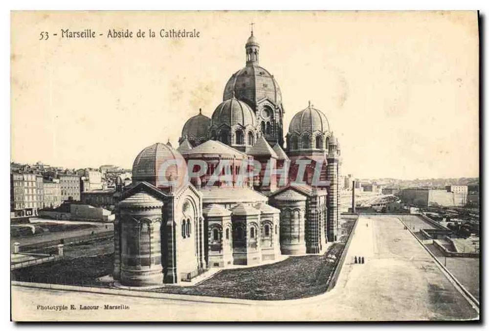 Marseille - Abside da Catedral — Fototipia R. Lacour - Marseille, n°53 - Frente