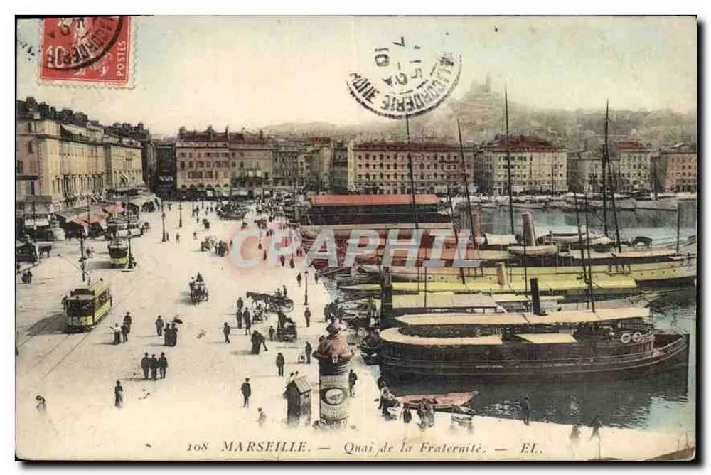 MARSEILLE — Quai de la Fraternité — EL. - Frente