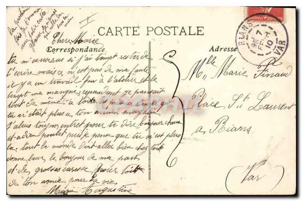 MARSEILLE — Quai de la Fraternité — EL. - Verso
