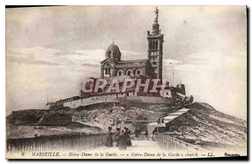 Marselha — Nossa Senhora da Guarda — editor LL. Sélecte, n°8 - Frente