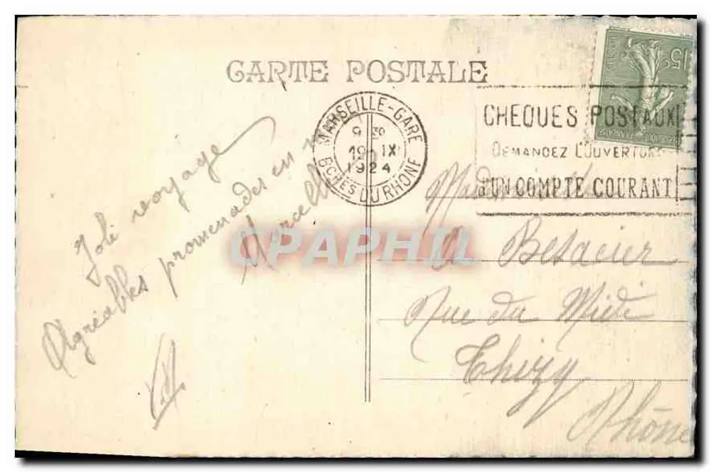 Marseille — Notre-Dame de la Garde - Verso
