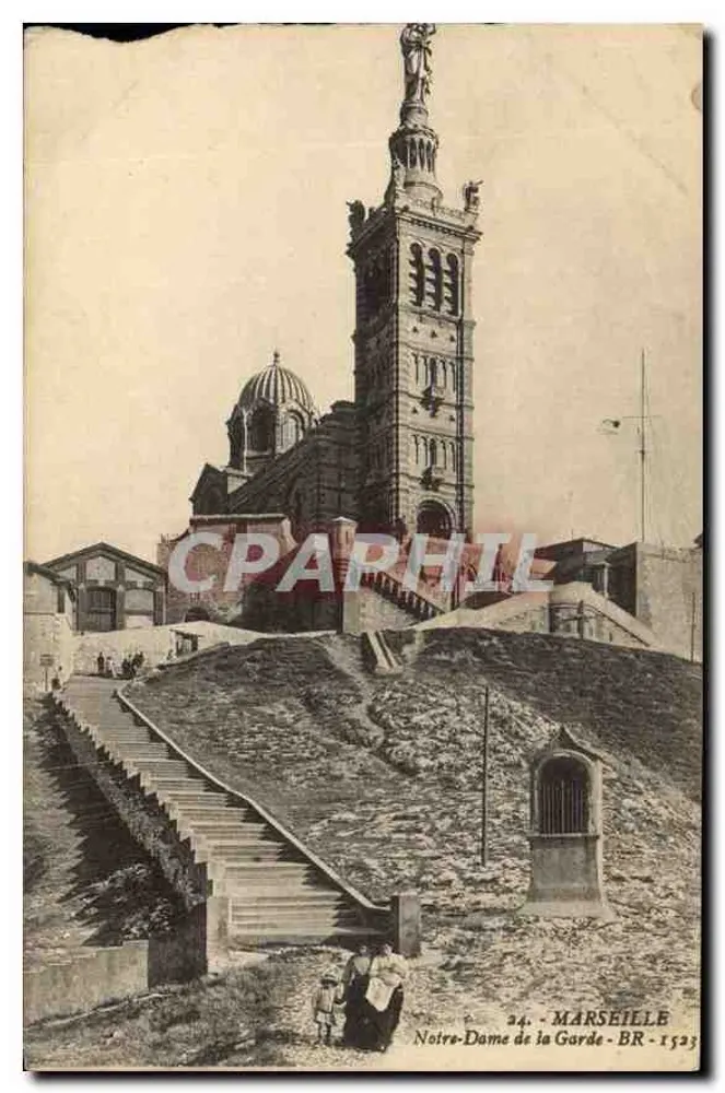 Notre-Dame de la Garde - Marselha — editor BR, n° 24 - Frente