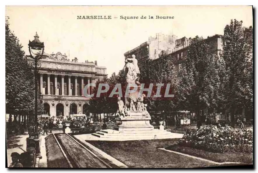 Marselha — Praça da Bolsa — editor não identificado - Frente