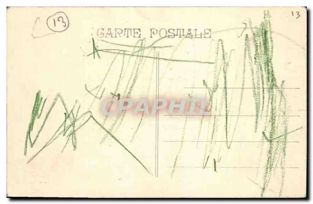 Marseille - Cours du Chapitre und die Kirche der Reformierten — P.B. - Rückseite