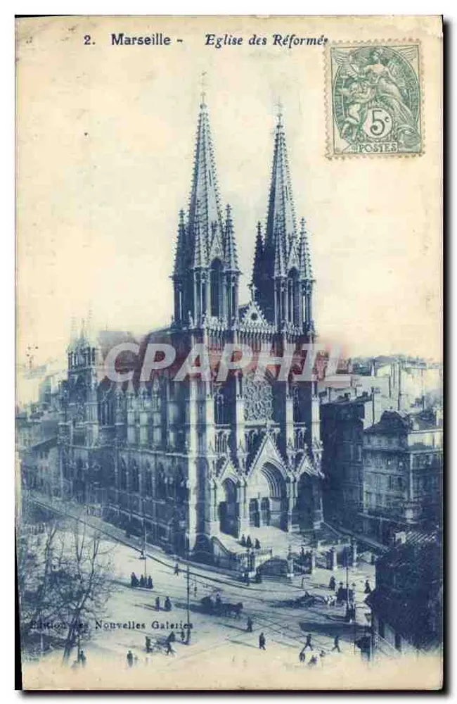 Marselha - Igreja das Reformadas — Edição das Novas Galerias, n°2 - Frente