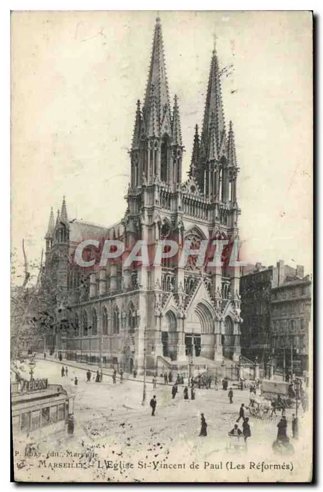 Marseille - Kirche Saint-Vincent de Paul (Die Reformierten) — P. Jourdan, Verleger - Vorderseite