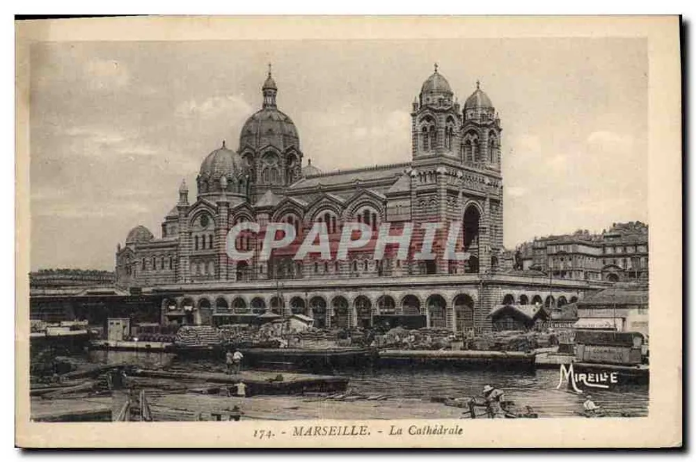 Marselha - A Catedral — Mireille, n° 174 - Frente