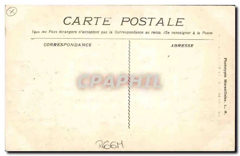 Marseille - De Heilige Maria van de Wachtpost — Graphil, n°190 - Achterkant