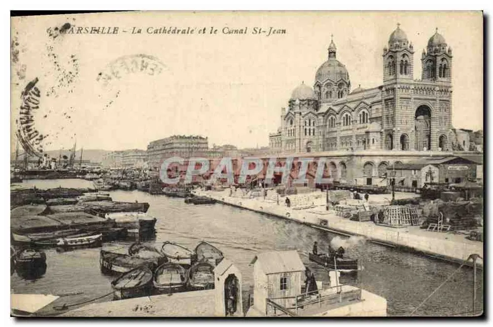 MARSEILLE - Die Kathedrale und der Canal St-Jean — Verlag nicht identifiziert - Vorderseite