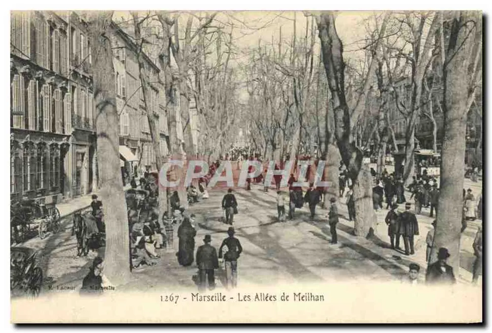 Marselha - Les Allées de Meilhan — R. Lacomar, n°1267 - Frente