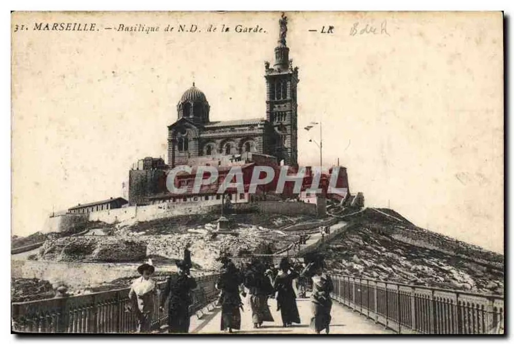 Marselha — Basílica N.D. de la Garde — LR Bde A - Frente