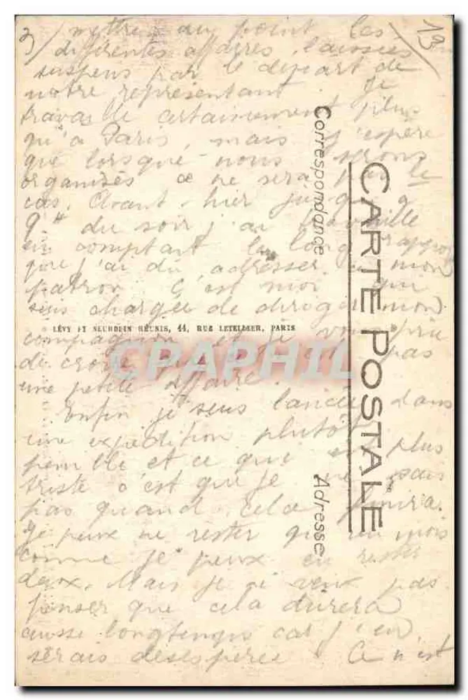 Marseille — Notre-Dame de la Garde Ansicht durch die Kiefern — Selecta, n° 406 - Rückseite