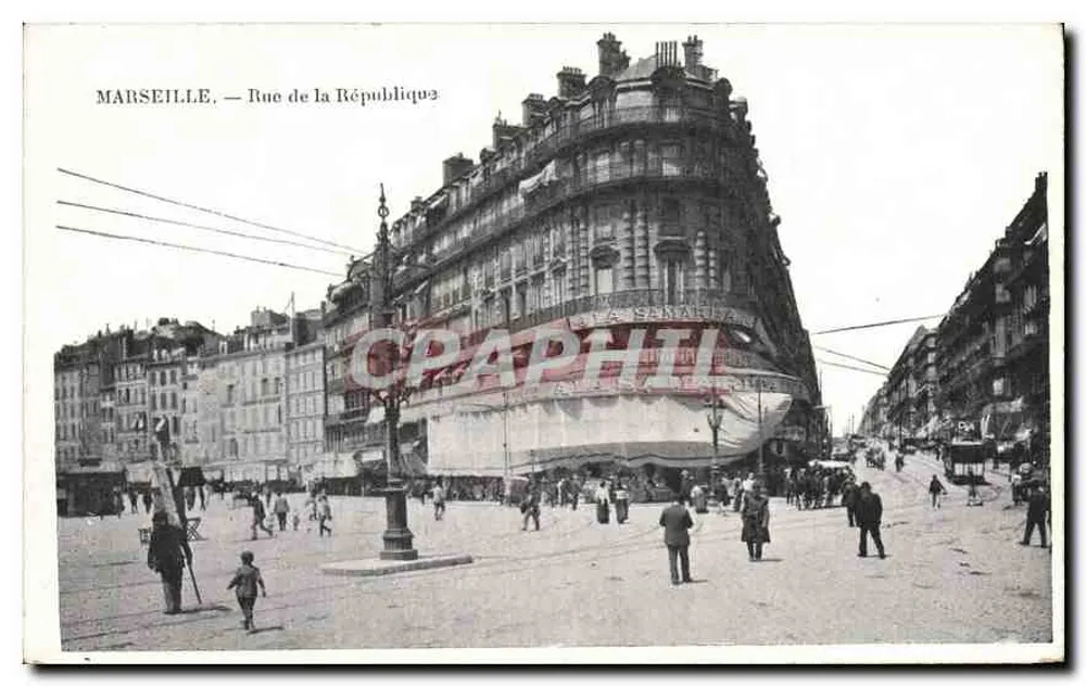 Marseille — Rue de la République — Editor não identificado - Frente