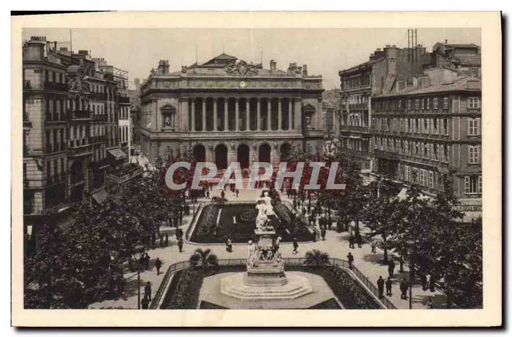 Marseille — Praça da Bolsa — editor não visível - Frente