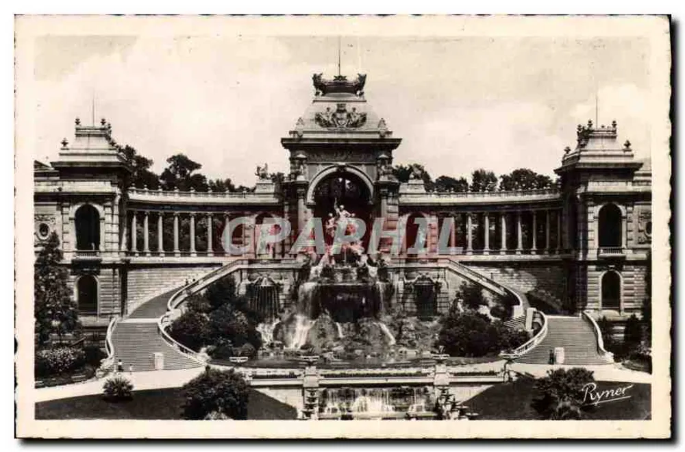 Palácio Longchamp — Marselha — editor Ryner - Frente