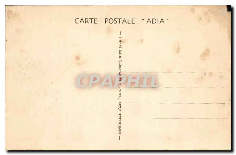 Marselha (B.du Rh.) — Vista geral — Impressora ADIA, Nice - Verso