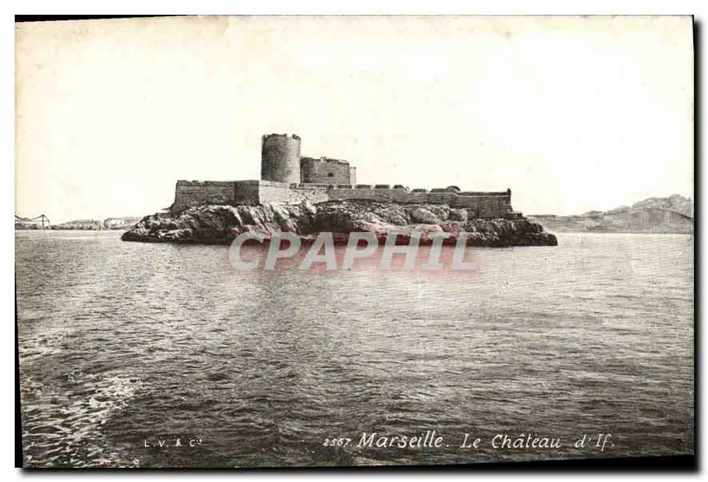 Marseille. A Fortaleza do Castelo de If — editor L.V.R.C. n° 2567 - Frente