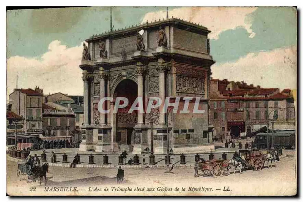 Marseille — Der Triumphbogen für die Ehren der Republik — LL - Vorderseite