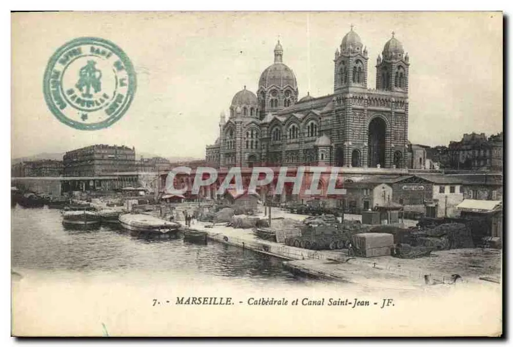 Marseille - Kathedrale und Kanal Saint-Jean - J.F. - Vorderseite