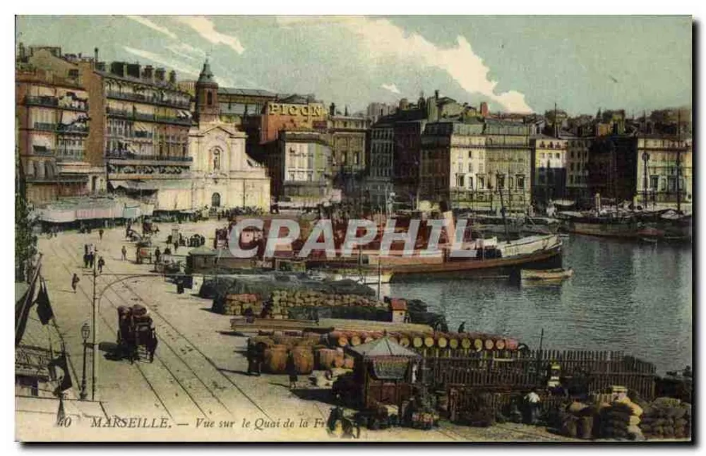 Marseille — Vue sur le Quai de la Fraternité — éditeur PICCIN - Vorderseite