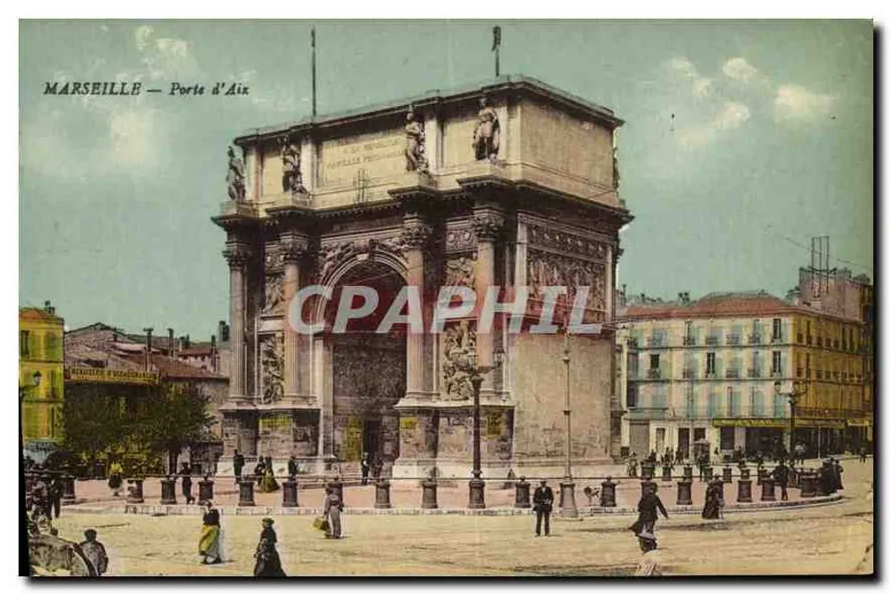 Marselha — Porta de Aix — editor não identificado - Frente