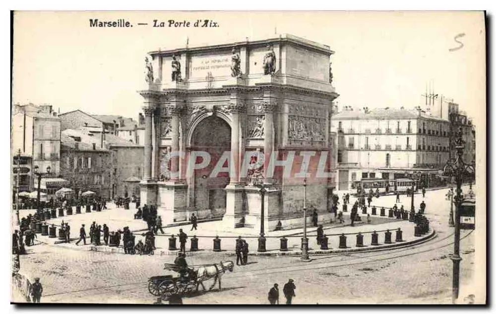 Marseille — A Porta de Aix — editor não identificado - Frente
