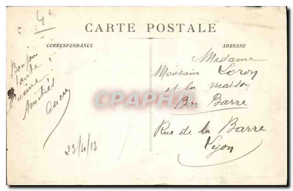 Marselha - O Forte St-Jean I.C. — editor I.C. n°66 - Verso