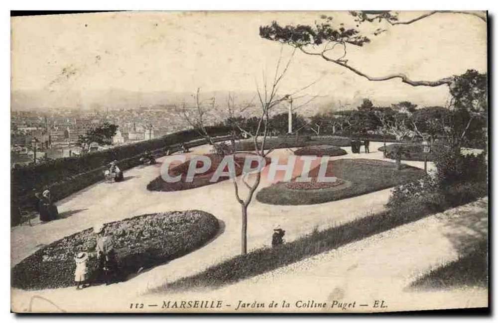 Marseille — Jardin de la Colline Puget — Éditeur EL. n° 112 - Frente