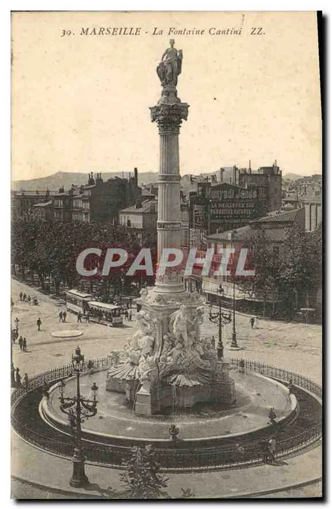 Marseille - A Fonte Cantini ZZ. - Polyglobe Carré - Frente