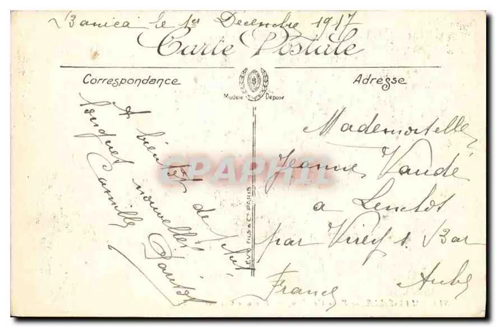 Marseille — Place Castellane — Fontäne Cantini — LL. n° 313 - Rückseite
