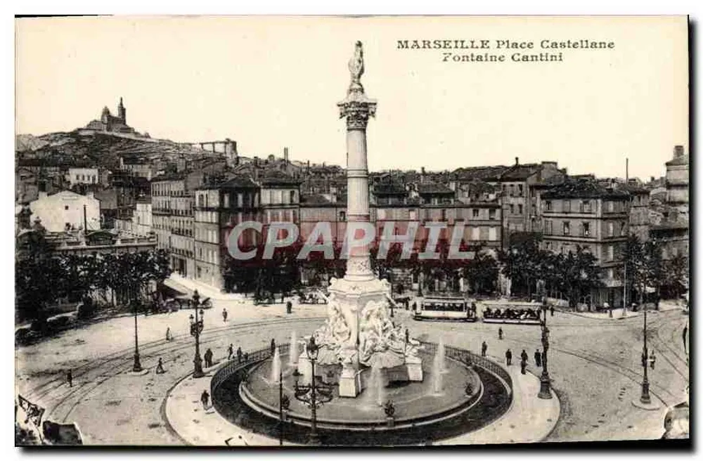 Marseille - Place Castellane - Fontaine Cantini - Vorderseite
