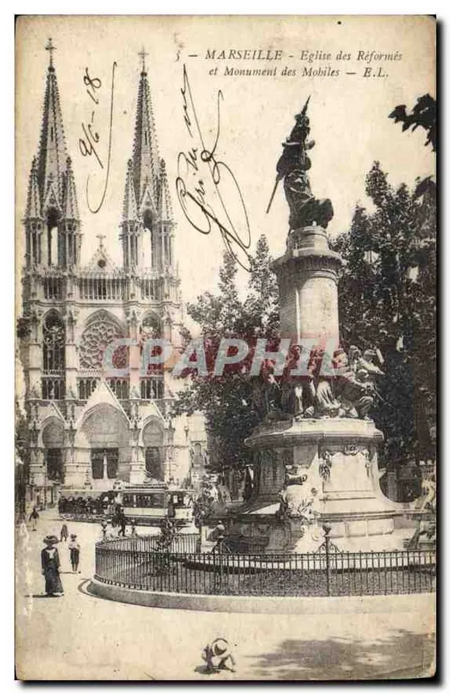Marseille - Kirche der Reformierten und Denkmal der Mobiles — E.L. - Vorderseite