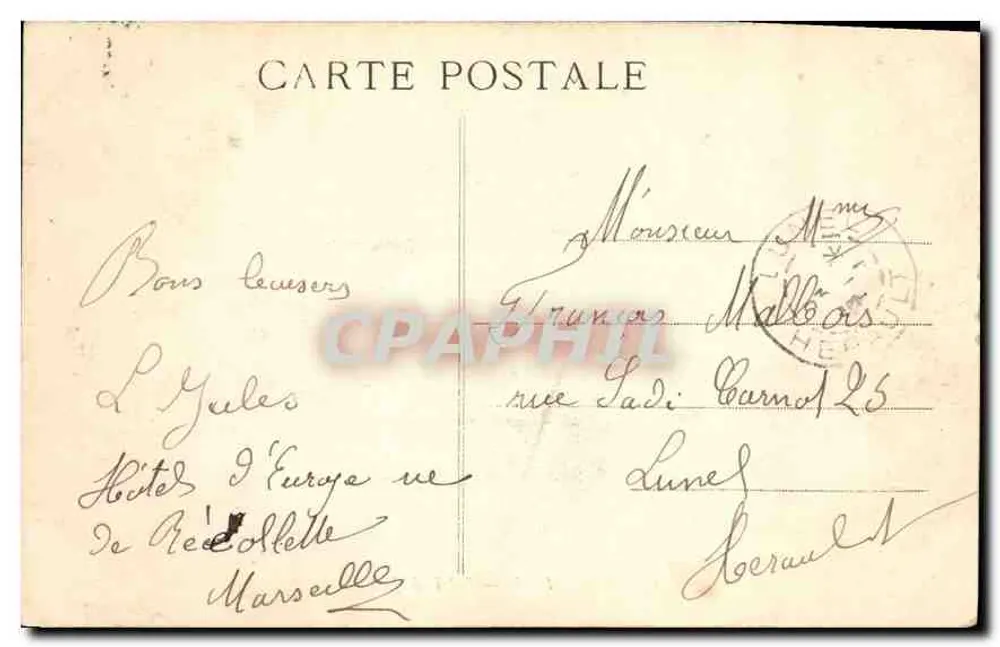 Marseille — Palácio de Justiça — L.M. - Verso