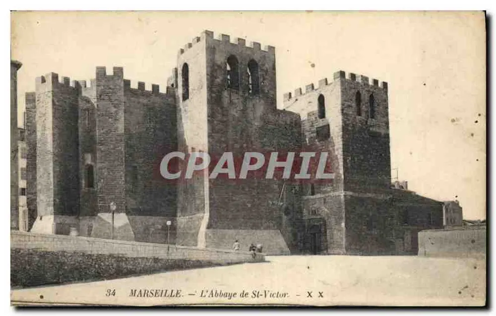 Marselha — A Abadia de São Vicente - Frente