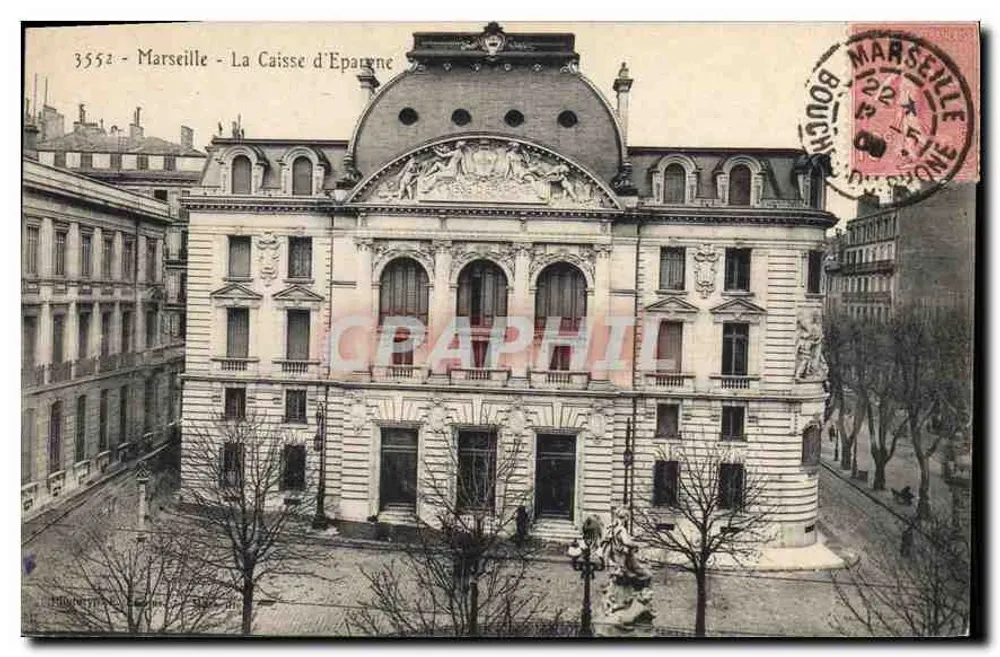 Marseille - A Caixa de Economia — editor anônimo, n° 3552 - Frente