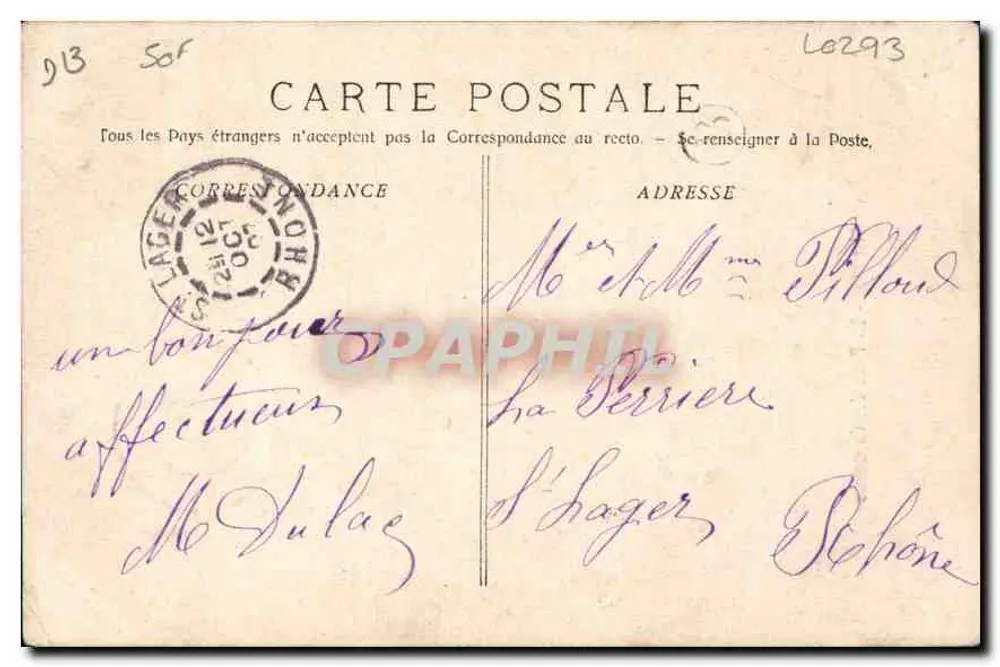 Marselha - A Praça dos Capuchinhos — Fototipo E. Lacour, n°649 - Verso
