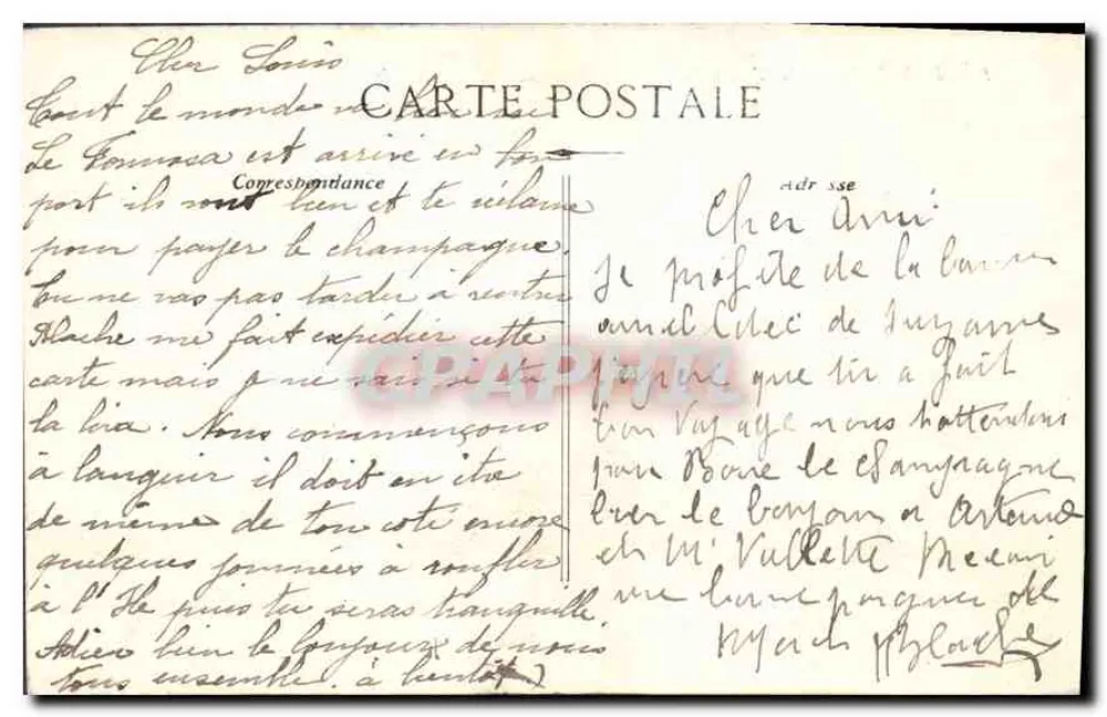 Marseille - Der Vieux-Port und N.-D. de la Garde - C.N. N°19 - Rückseite