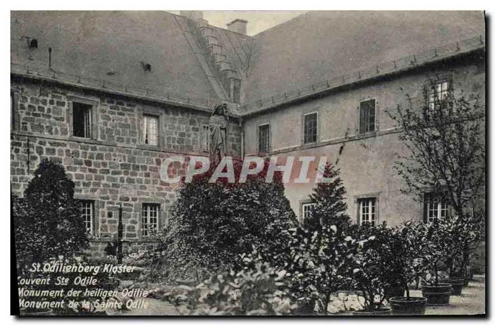 Monument der heiligen Odile — Kloster der heiligen Odile — St. Odilienberg Kloster - Vorderseite