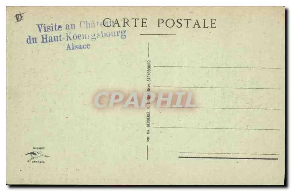 Haut-Koenigsbourg — Saal der Ritter — Verlag Maroüs, Nr. 15 - Rückseite