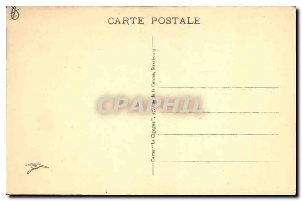 Haut-Kœnigsbourg (Alsace) — castelo na colina — editor 'La Cigogne', Strasbourg - Verso