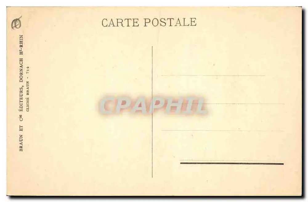 Haut-Königsbourg — Die Saal der Feste — Verlag Braun & Cie, Dornach - Rückseite