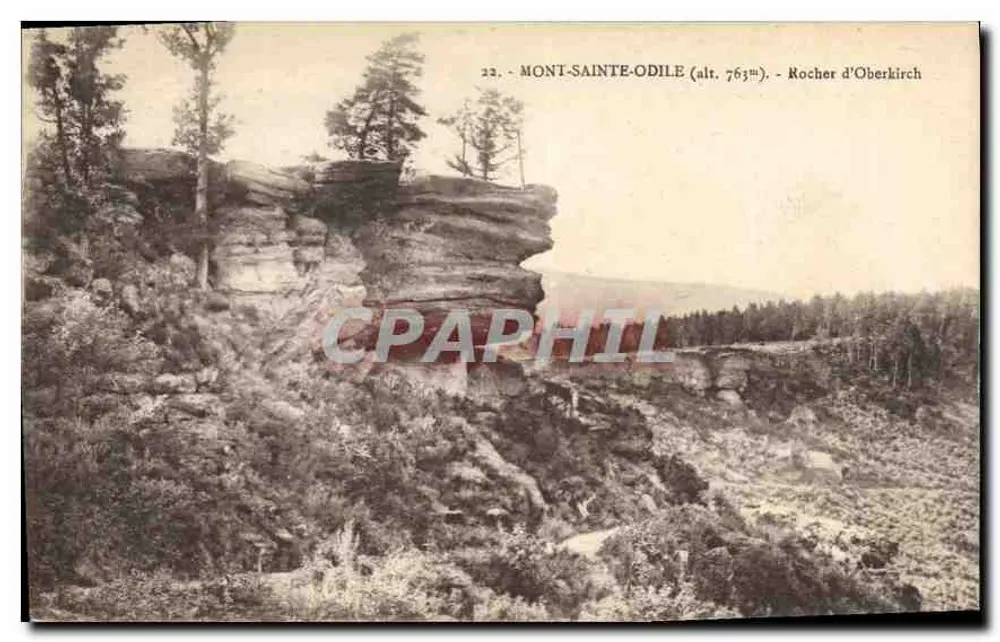 Mont-Sainte-Odile (alt. 763m) — Rocher d'Oberkirch — editor não identificado, número de série 22 - Frente