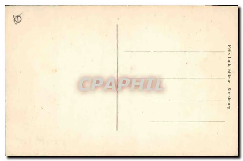 Monte Sainte-Odile — Mannelstein — Félix Lanh, editor, Strasbourg - Verso