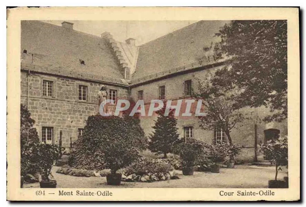 Cour Sainte-Odile — Mont Sainte-Odile — Edição Alsaçienne Paulius & Rech, Strasbourg - Frente