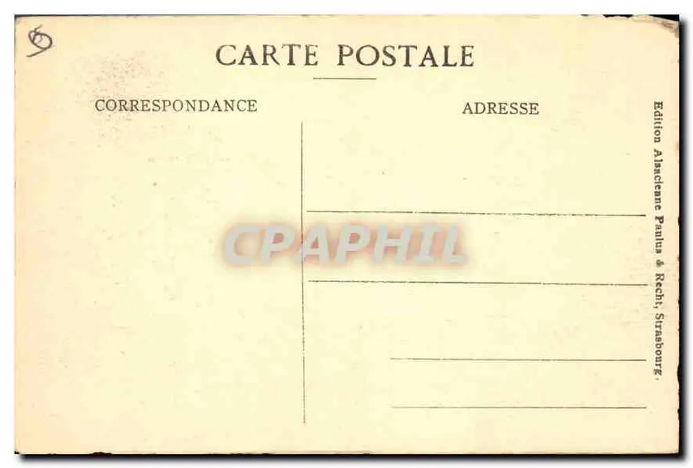 Cour Sainte-Odile — Mont Sainte-Odile — Edição Alsaçienne Paulius & Rech, Strasbourg - Verso
