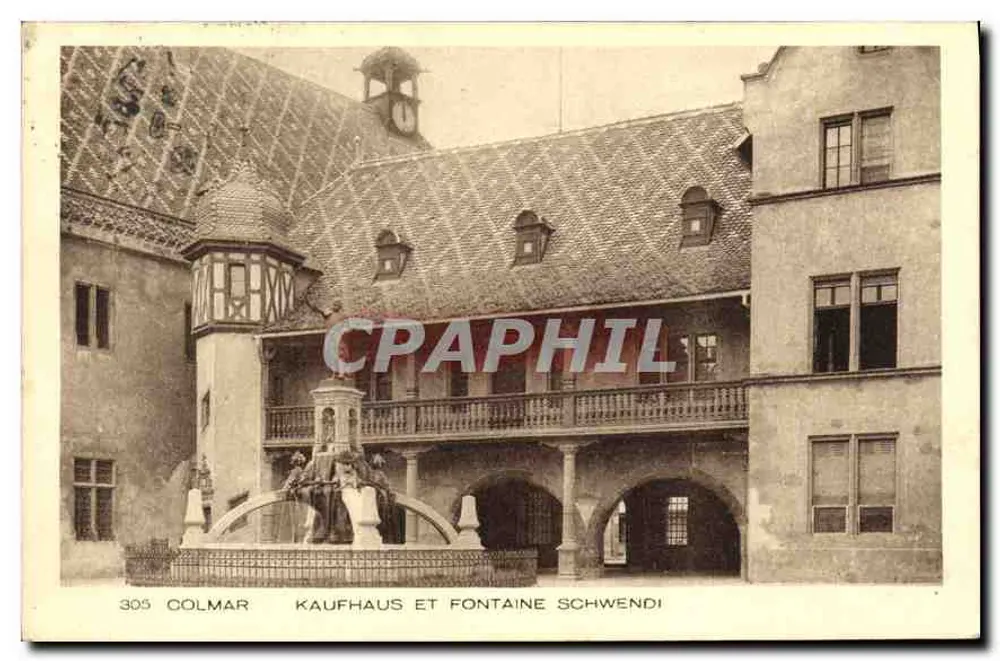Colmar — Kaufhaus und Schwendi-Brunnen — Verlag H. Béa & Cie, n° 305 - Vorderseite